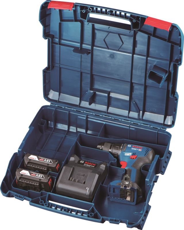 Шуруповерт-дрель аккумуляторный Bosch GSR 18 V-50, 18В 2x2Ач, 50Нм,20+1, 460/1800об/мин, 1кг