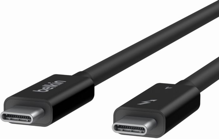 Кабель USB-C > USB-C зарядки/синхронизации Belkin 2м, 100Вт, Type-С, Thunderbolt, 40Гбс, черный