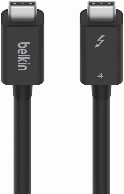 Кабель USB-C > USB-C зарядки/синхронизации Belkin 2м, 100Вт, Type-С, Thunderbolt, 40Гбс, черный