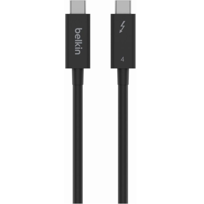 Кабель USB-C > USB-C заряджання/синхронізації Belkin 2м, 100Вт, Type-C Thunderbolt 4, 40Гбс, чорний