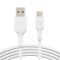 Кабель USB-A > USB-C зарядки/синхронизации Belkin 1м, 15Вт, Type-C, PVC, белый