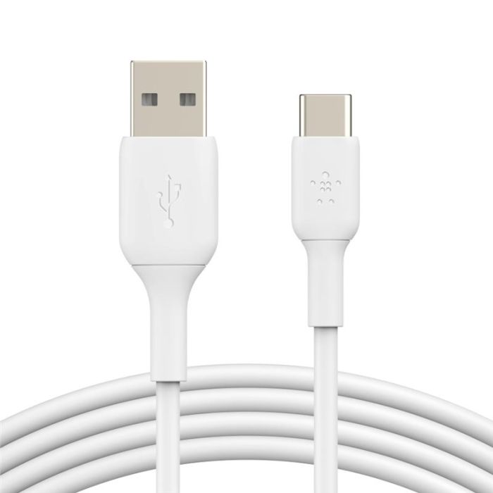 Кабель USB-A > USB-C зарядки/синхронизации Belkin 1м, 15Вт, Type-C, PVC, белый