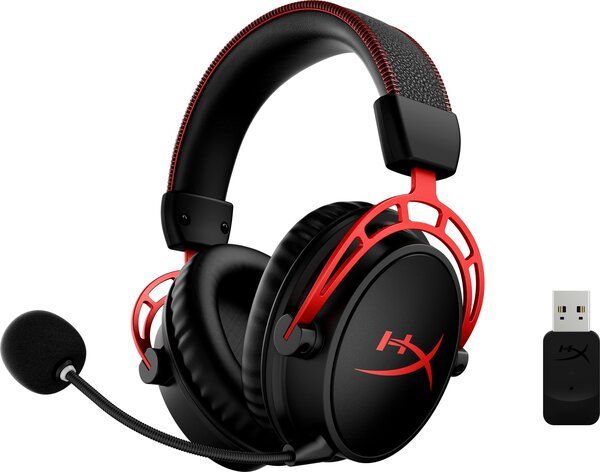 Гарнітура ігрова HyperX Cloud Alpha WL/USB-A, чорно-червоний