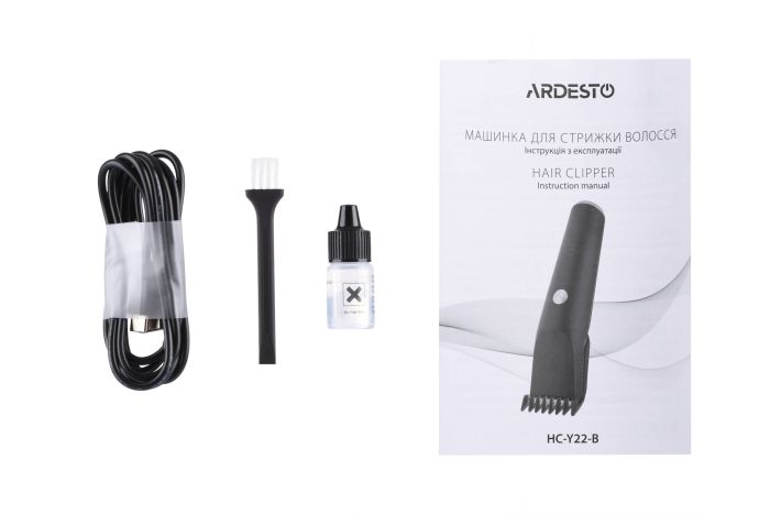 Машинка для стрижки  Ardesto , сеть+акум., насадок-1, сталь+керамика, черный ARDESTO HC-Y22-B