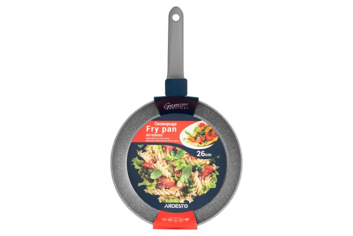Сковорода Ardesto Gemini Gourmet Vasto, 26см, алюміній, сірий