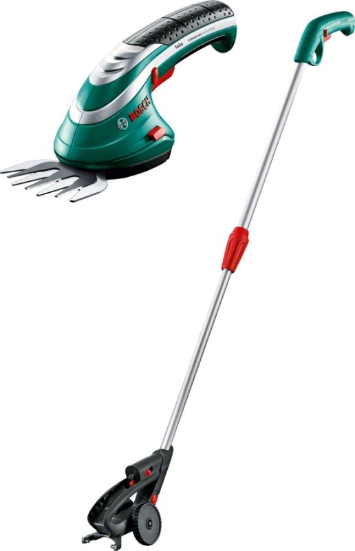 Кусторез аккумуляторный Bosch ISIO 3, 3.6В, 1х1.5Ач, шаг реза 8мм, со штангой, 0.5кг