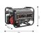 Генератор бензиновий GRAPHITE 230В (1 фаза), 2/2.2кВт, ручний стартер, AVR, 40кг