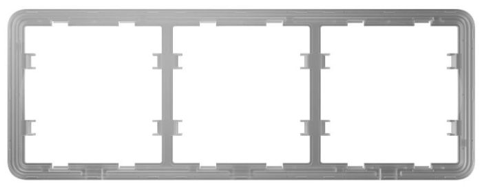 Рамка для выключателя на 3 секции Ajax Frame 3 seats for LightSwitch