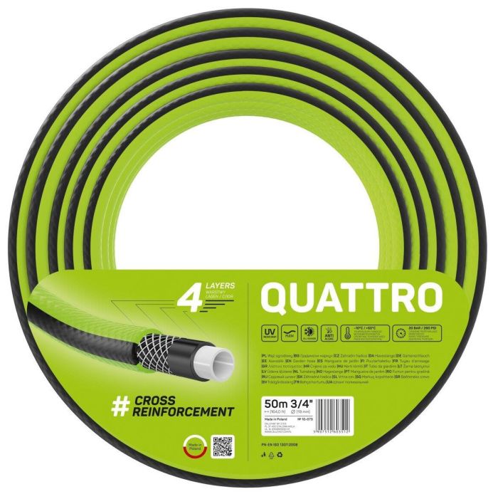 Шланг садовый Cellfast QUATTRO 3/4' 50м 4 слоя до 20бар -10…+50°C