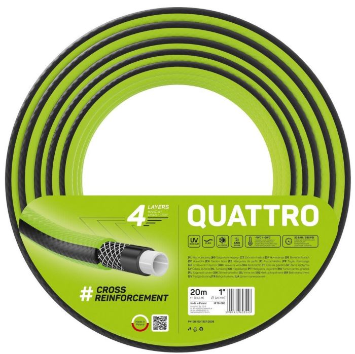 Шланг садовый Cellfast QUATTRO 1" 20м 4 слоя до 20бар -10…+50°C