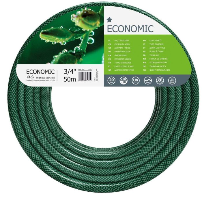 Шланг садовый Cellfast ECONOMIC 3/4" 50м 3 слоя до 20бар -10…+50°C