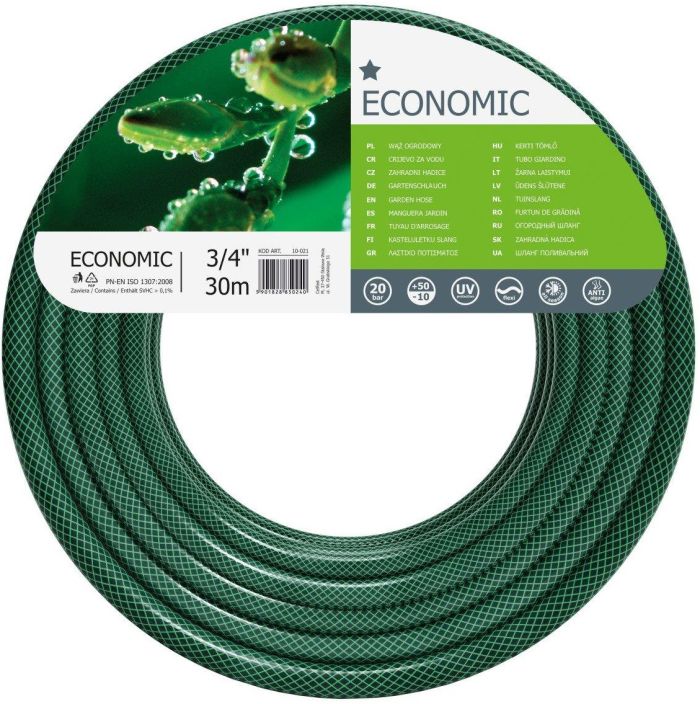 Шланг садовый Cellfast ECONOMIC 3/4" 30м 3 слоя до 20бар -10…+50°C