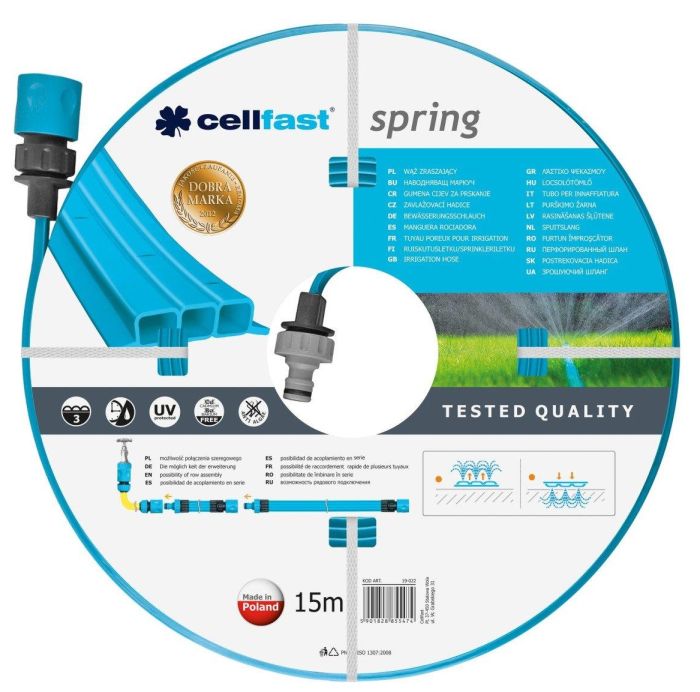 Шланг садовый Cellfast SPRING оросительный перфорированный 15м.