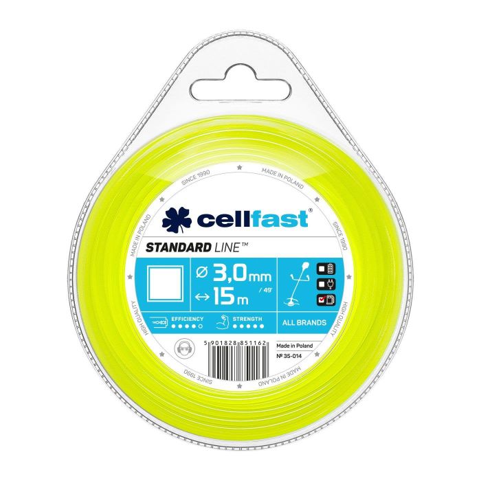 Ліска косильна Cellfast квадрат 3.0x15м