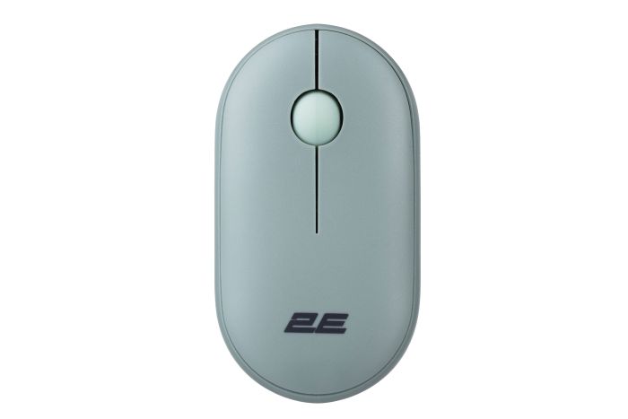 Мышь 2E MF300 Silent, WL/BT, пепельно-зелёный