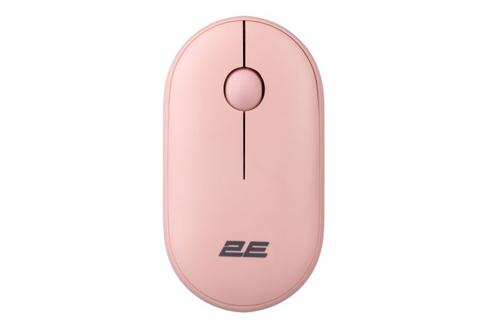 Мышь 2E MF300 Silent, WL/BT, розовый