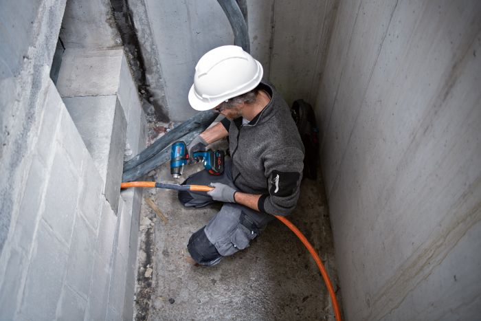 Фен будівельний акумуляторний Bosch Professional GHG 18V-50 18В 300/500°C 175 л/хв 0.59кг без АКБ та ЗП