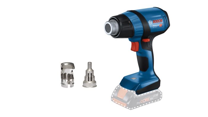 Фен будівельний акумуляторний Bosch Professional GHG 18V-50 18В 300/500°C 175 л/хв 0.59кг без АКБ та ЗП