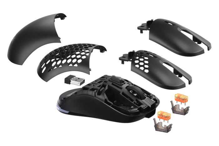 Мышь 2E GAMING HyperDrive Lite WL, RGB, USB-A/WL, чёрный