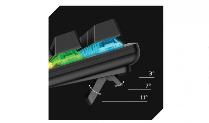 Клавіатура механічна HyperX Alloy Origins Core PBT 87key, AqUK, USB-A, EN/UA, RGB, чорний