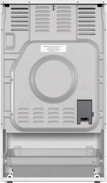Плита Gorenje электрическая индукционная, 70л, 50x60см, дисплей, программатор IconLed, обьединение комфорок, белый