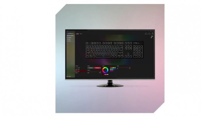 Клавиатура механическая HyperX Alloy Origins PBT 104key, Red, USB-A, EN/UA, RGB, черный