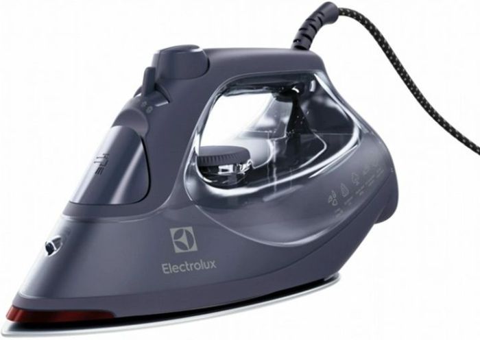 Утюг Electrolux, 2500Вт, 330мл, паровой удар 200гр, керам. подошва, голубой