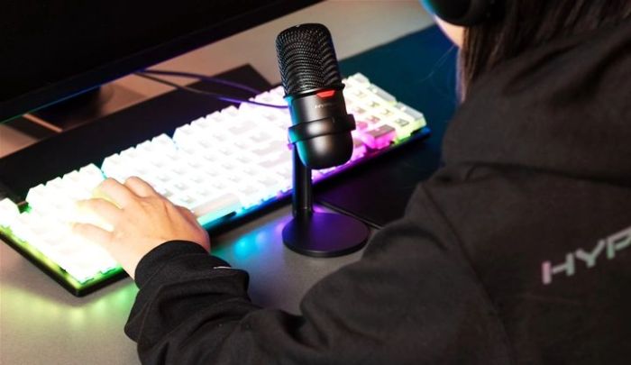 Микрофон геймерский HyperX SoloCast, Bi, USB-A, 2м, NGenuity, черный