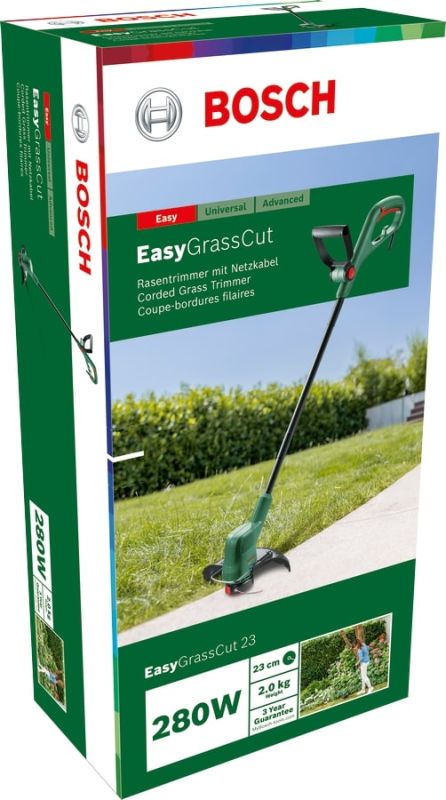 Триммер садовый Bosch EasyGrassCut 23, 280Вт, 23см, 1.9кг