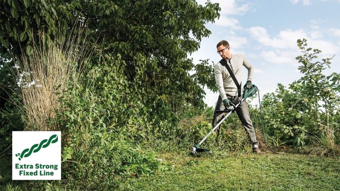 Триммер садовый Bosch AFS 23-37, 1000Вт, леска 37см, чем 23см, 5.7кг
