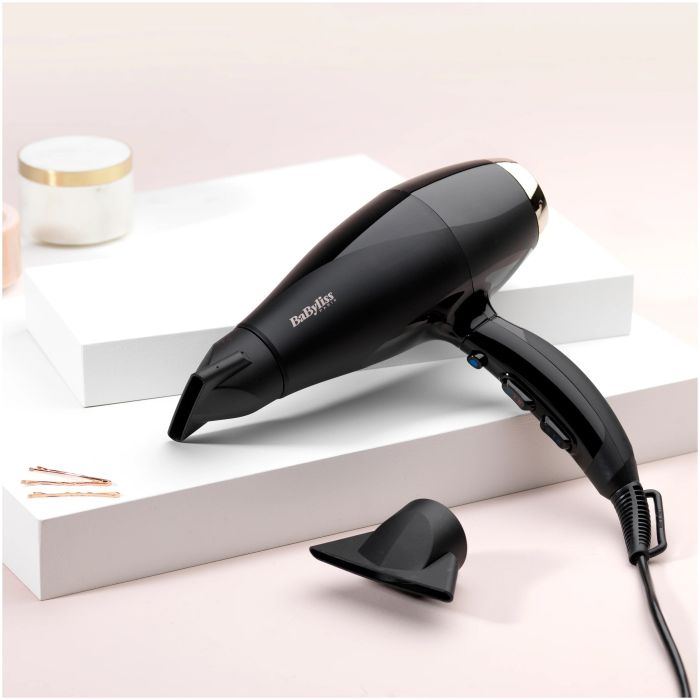Фен Babyliss, 2300Вт, 3 режими, іонізація, хол. обдув, чорний