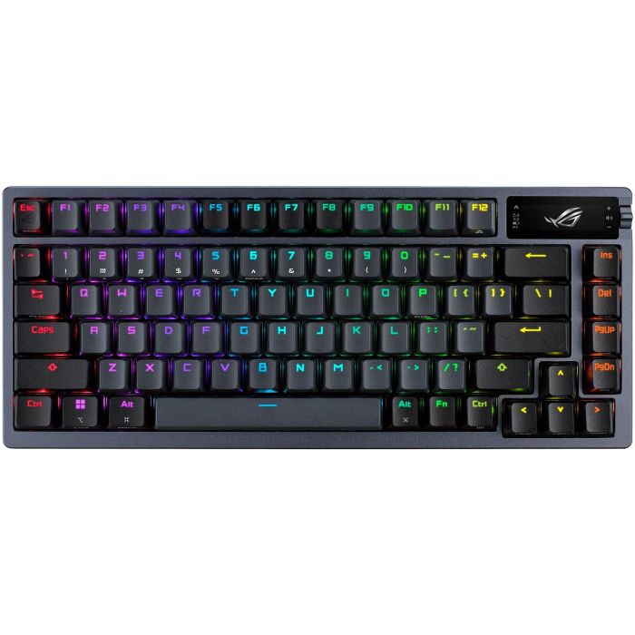 Клавиатура механическая ASUS ROG Azoth, 81key, NX Red, USB-A/WL/BT, EN, RGB, чёрный