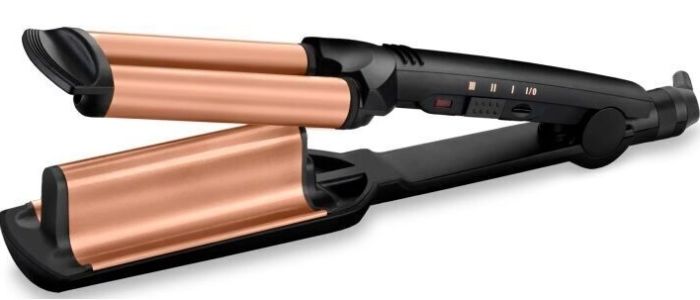 Плойка Babyliss гофре , 85Вт, темп.режимов-3, 160-210С, естественные волны, керамика, турмалин , черный
