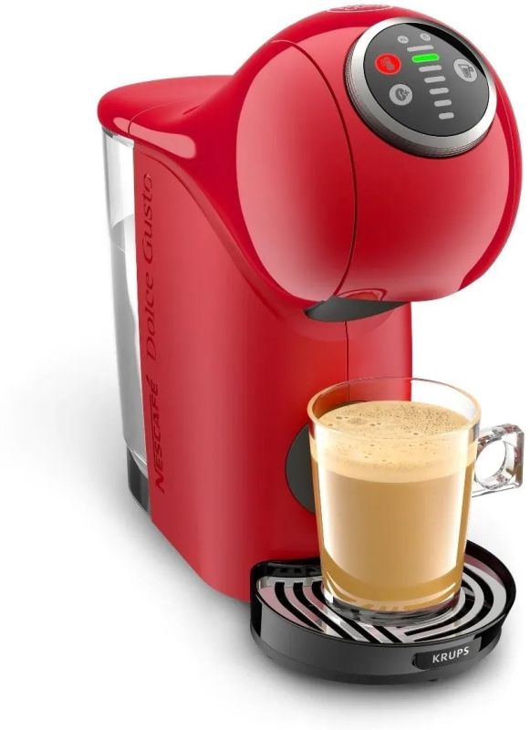 Кофеварка Krups капсульная Dolce Gusto Genio S Plus 0.8л, капсулы, сенсорное управление, красный
