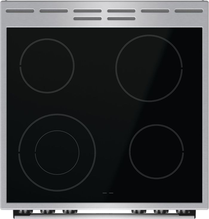 Плита Gorenje електрична склокерамічна, 71л, 60x60см, дисплей, програматор, нерж