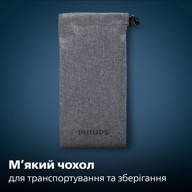 Бритва електр. Philips Series 5000 роторная, 9Вт,  бритв.головок-3, Li-Ion, сух.+влажн., триммер, серый