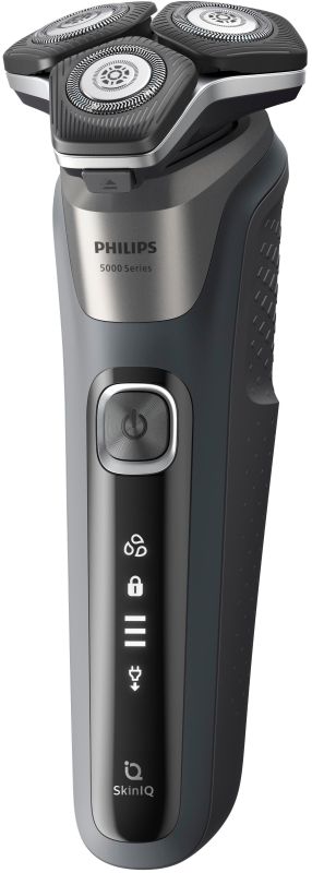 Бритва електр. Philips роторна Series 5000, 9Вт,  бритв.головок-3, Li-Ion, сух.+волог., тример, чохол, сірий