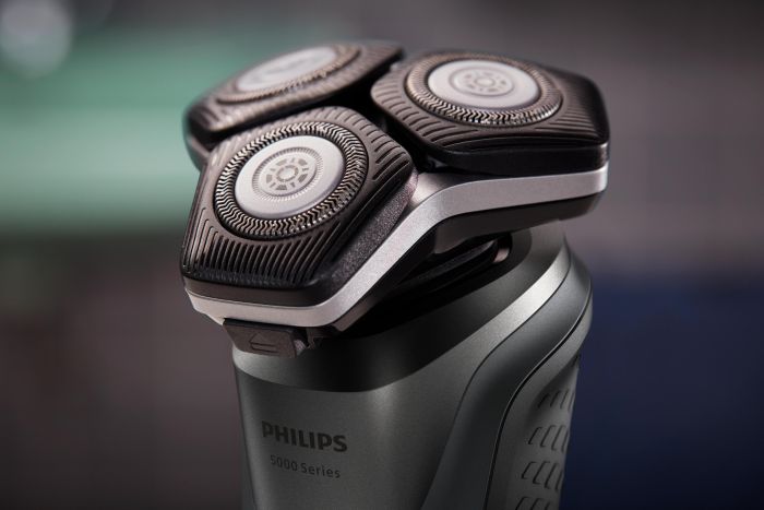 Бритва електр. Philips роторна Series 5000, 9Вт,  бритв.головок-3, Li-Ion, сух.+волог., тример, чохол, сірий