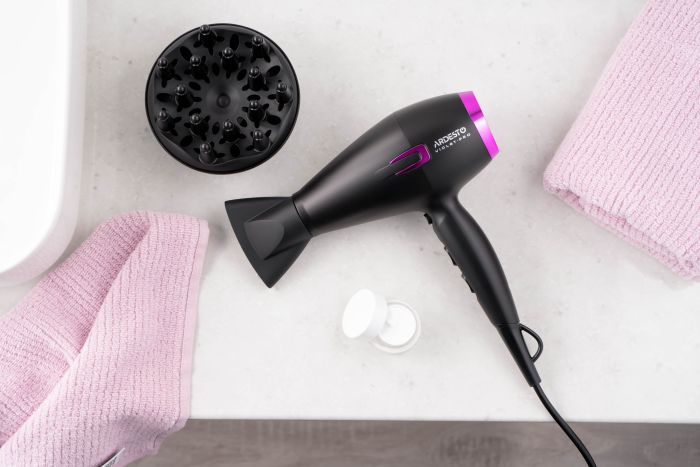 Фен Ardesto Violet PRO  ,1750-2100Вт, 2 швидкості, 3темп.режими,дифузор, чорний ARDESTO HD-Y221PRO