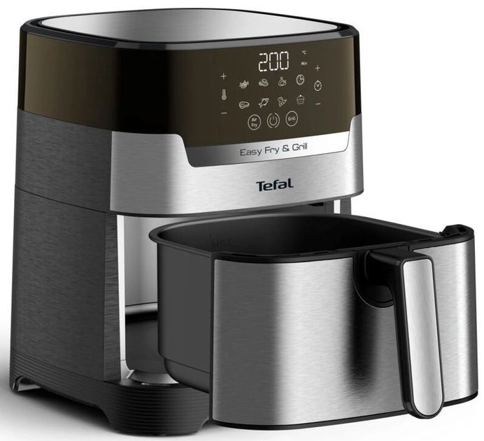 Мультипечь Tefal EasyFry&Grill Precision, 1550Вт, чаша-4.2л, сенсорное, пластик, серый
