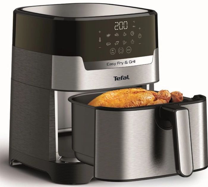 Мультипечь Tefal EasyFry&Grill Precision, 1550Вт, чаша-4.2л, сенсорное, пластик, серый
