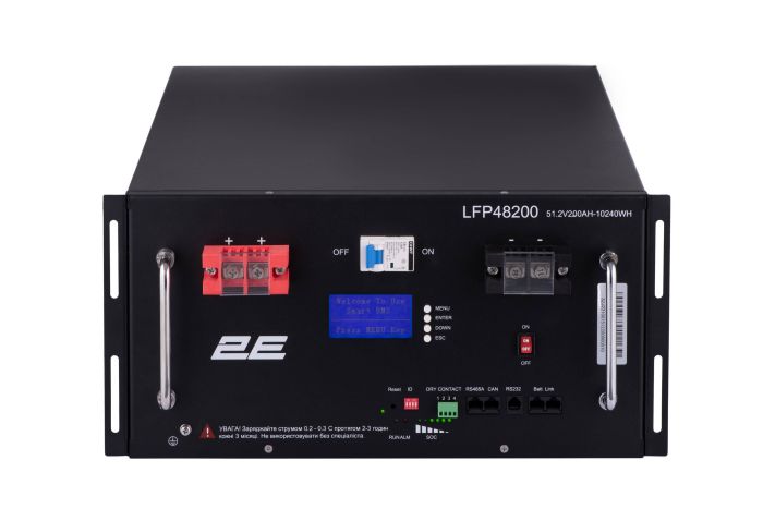 Акумуляторна батарея 2E LFP48, 48В, 200А•год, 19" LCD 16S