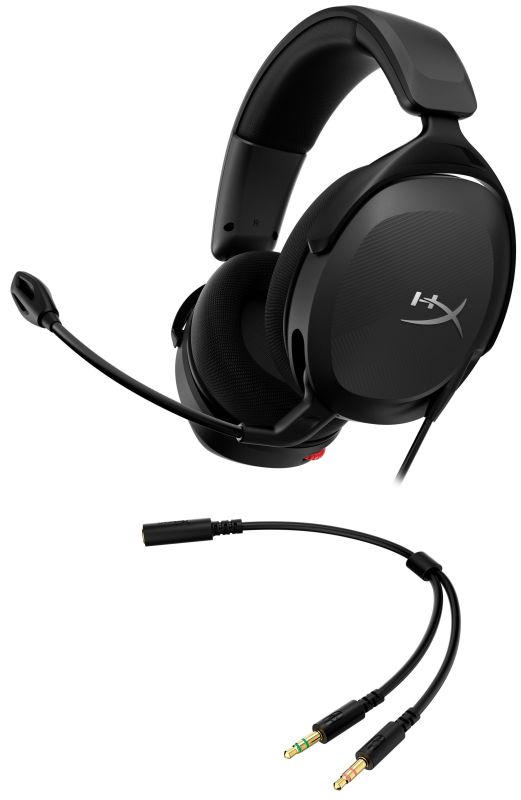 Гарнитура игровая HyperX Cloud Stinger 2 Core, mini-jack/dual 3.5мм, 2м/0.15м, черный