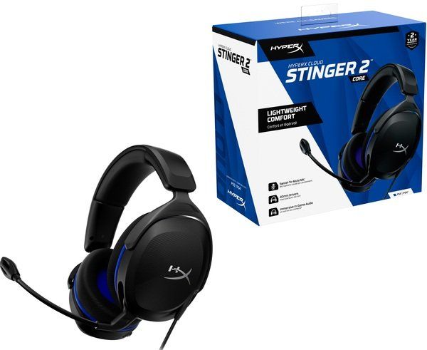 Гарнитура HyperX Cloud Stinger 2 Core PS5/PS4, mini-jack, черно-синий