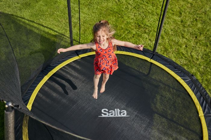 Батут Salta Comfort Edition круглий, 396см, чорний