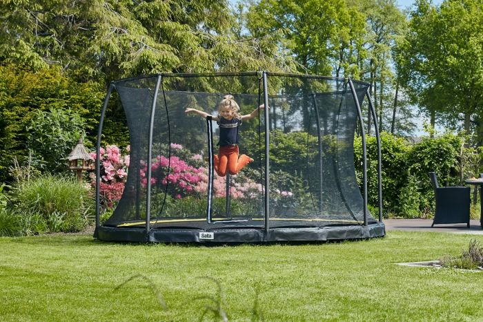 Батут Salta Comfort Edition Ground круглый, 427см, черный