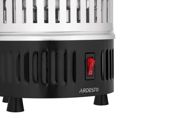 Электрошашлычница Ardesto 900Вт, 5 шампуров, вращение 360°, U-образные нагреватели, алюмин. кожух, нерж