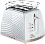 Тостер Russell Hobbs GrooWe 2 Slice 850Вт, підігрів, розморож., пластик, білий