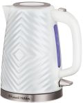Електрочайник Russell Hobbs Groove White 1.7л, Strix, пластик, білий
