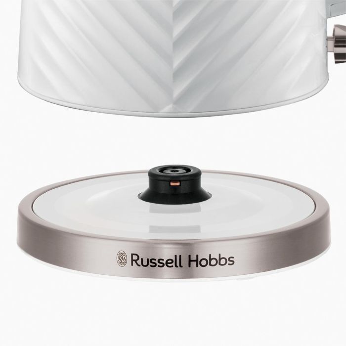 Электрочайник Russell Hobbs Groove White 1.7л, Strix, пластик, белый